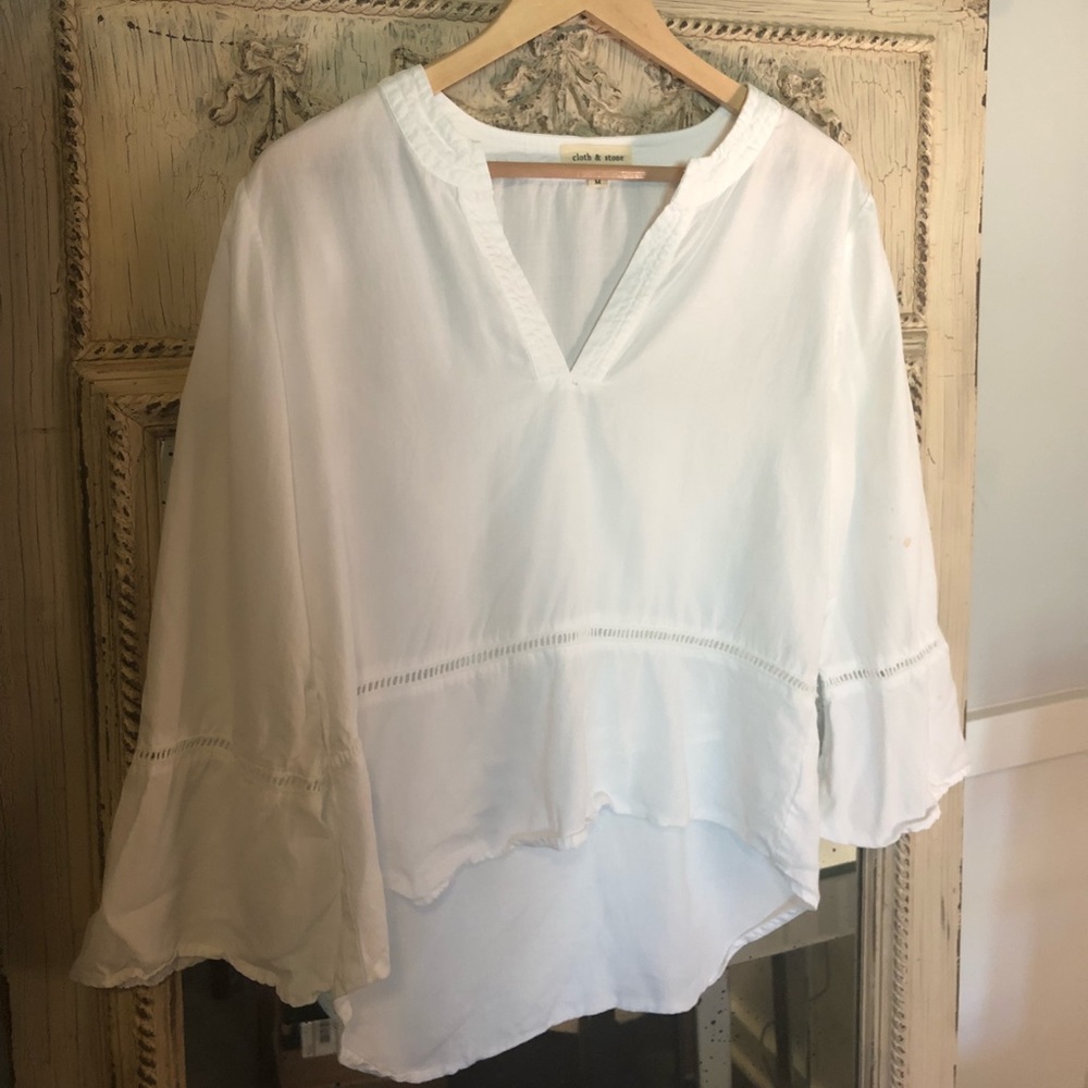 loose white blouse